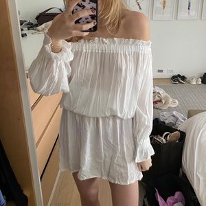 FRESHA White beach cover up dress